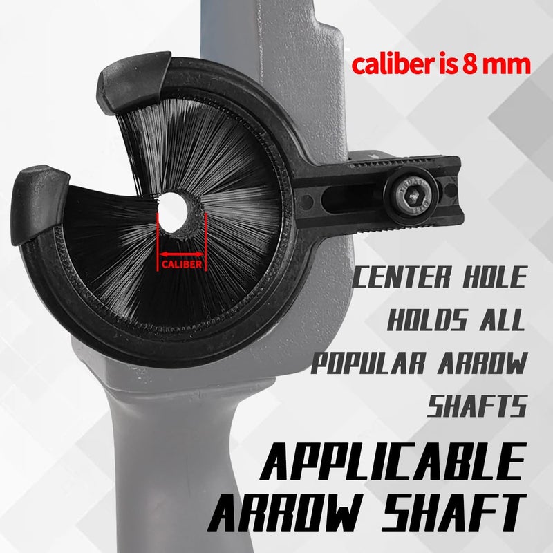 longbowmaker Whisker Biscuit Quick Shot Archery Arrow Rest - Full Containment Brush Rest for Accurate Shots for Left and Right Bow - Image 4